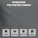 Outsunny 7-Piece Patio Furniture Cushions Water-Repellent 60x60cm, Dark Grey