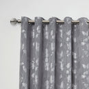 Metal Sliced - Extendable Curtain Pole with pair of end finials in Black Silk