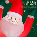 Outsunny Blow Up Hanging Christmas Decoration with Built-in LED Lights