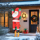Outsunny Blow Up Hanging Christmas Decoration with Built-in LED Lights