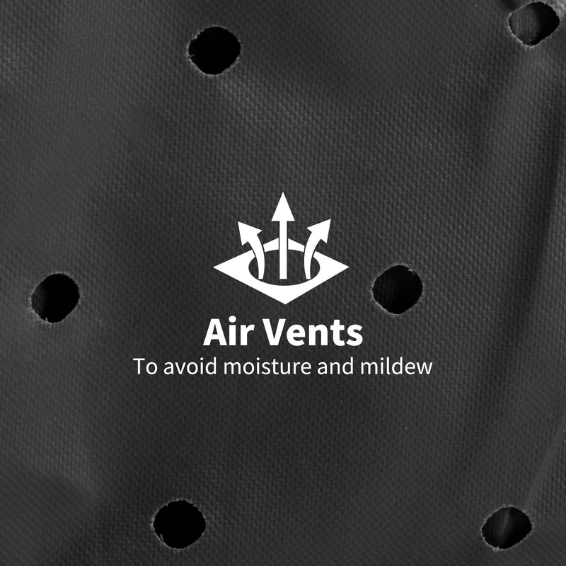 Outsunny Large Outdoor Set Round Cover Garden Furniture Waterproof