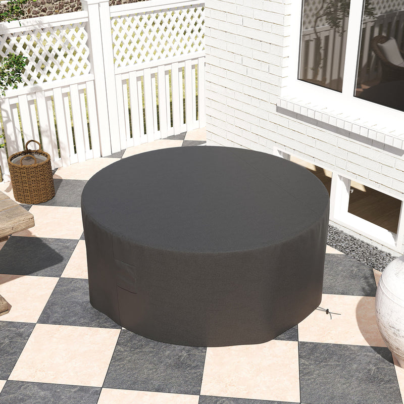 Outsunny Large Outdoor Set Round Cover Garden Furniture Waterproof
