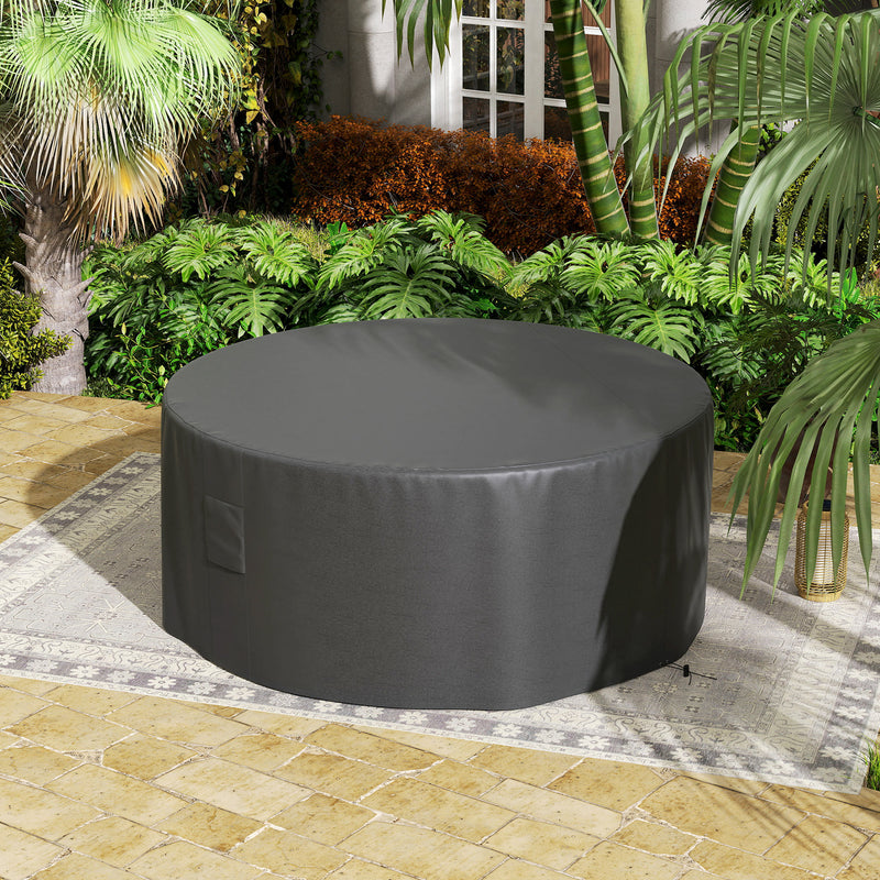 Outsunny Large Outdoor Set Round Cover Garden Furniture Waterproof