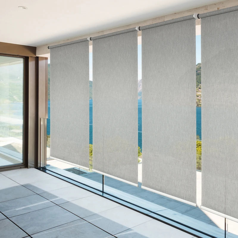 HOMCOM WiFi Smart Roller Blinds 90 x 180cm - Grey