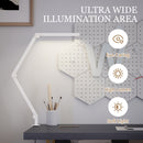 HOMCOM Desk Lamp With Adjustable Swing Arm, Dimmable LED Desk Light, White