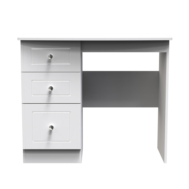 Monroe Ready Assembled Dressing Table - White Matt / White