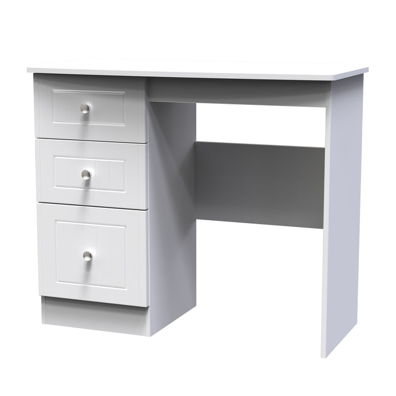 Monroe Ready Assembled Dressing Table - White Matt / White