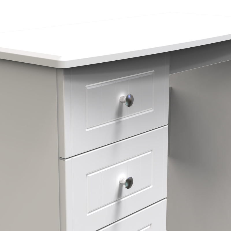 Monroe Ready Assembled Dressing Table - White Matt / White