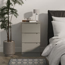 Milan 3 Drawer Bedside in Dusk Grey - Ready Assembled
