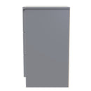Milan 3 Drawer Bedside in Dusk Grey - Ready Assembled
