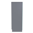 Milan 5 Drawer Bedside in Dusk Grey - Ready Assembled