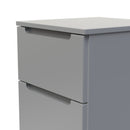 Milan 5 Drawer Bedside in Dusk Grey - Ready Assembled