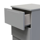 Milan 2 Drawer Bedside in Dusk Grey - Ready Assembled
