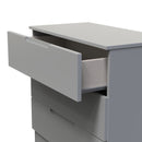Milan 3 Drawer Chest in Dusk Grey - Ready Assembled