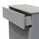 Milan 4 Drawer Chest in Dusk Grey - Ready Assembled