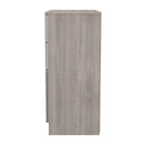 Cannes Ready Assembled 4 Drawer Chest in Grey Gloss & Grey Oak