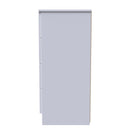 Milan 4 Drawer Chest in White Gloss & White - Ready Assembled