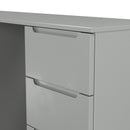 Milan Double Pedestal Desk in Dusk Grey - Ready Assembled