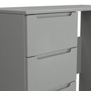Milan 3 Drawer Vanity in Dusk Grey - Ready Assembled