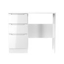 Milan 3 Drawer Vanity in White Gloss & White - Ready Assembled
