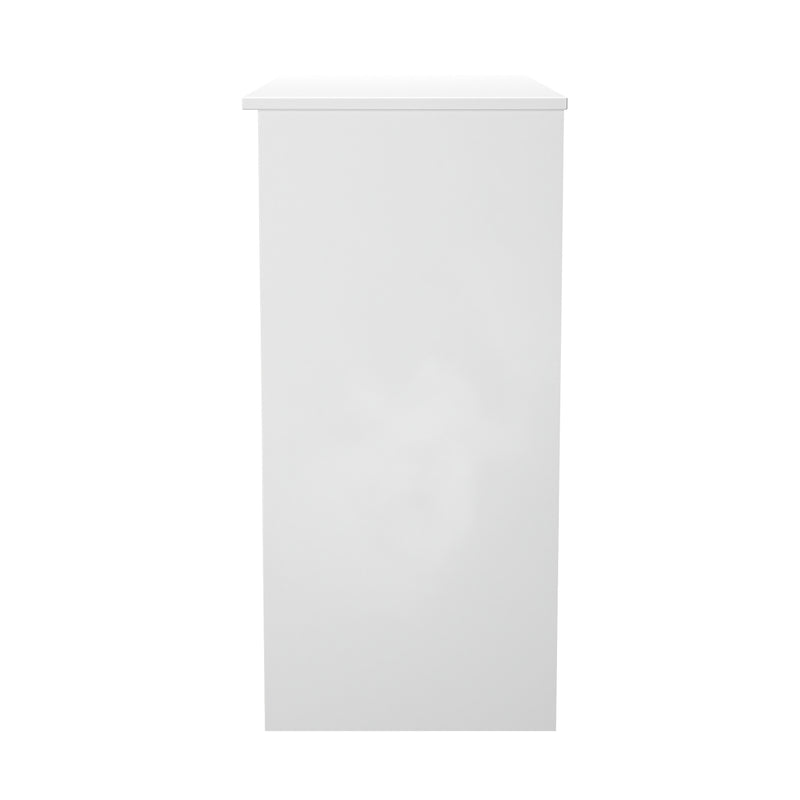 Milan 3 Drawer Vanity in White Gloss & White - Ready Assembled