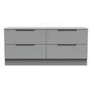 Milan 4 Drawer Bed Box in Dusk Grey - Ready Assembled