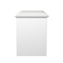 Milan Stool in White Matt - Ready Assembled