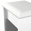 Milan Stool in White Matt - Ready Assembled