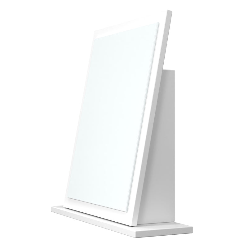 Milan Small Mirror in White Matt - Ready Assembled