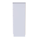 Milan 4 Drawer Deep Chest in White Gloss & White - Ready Assembled