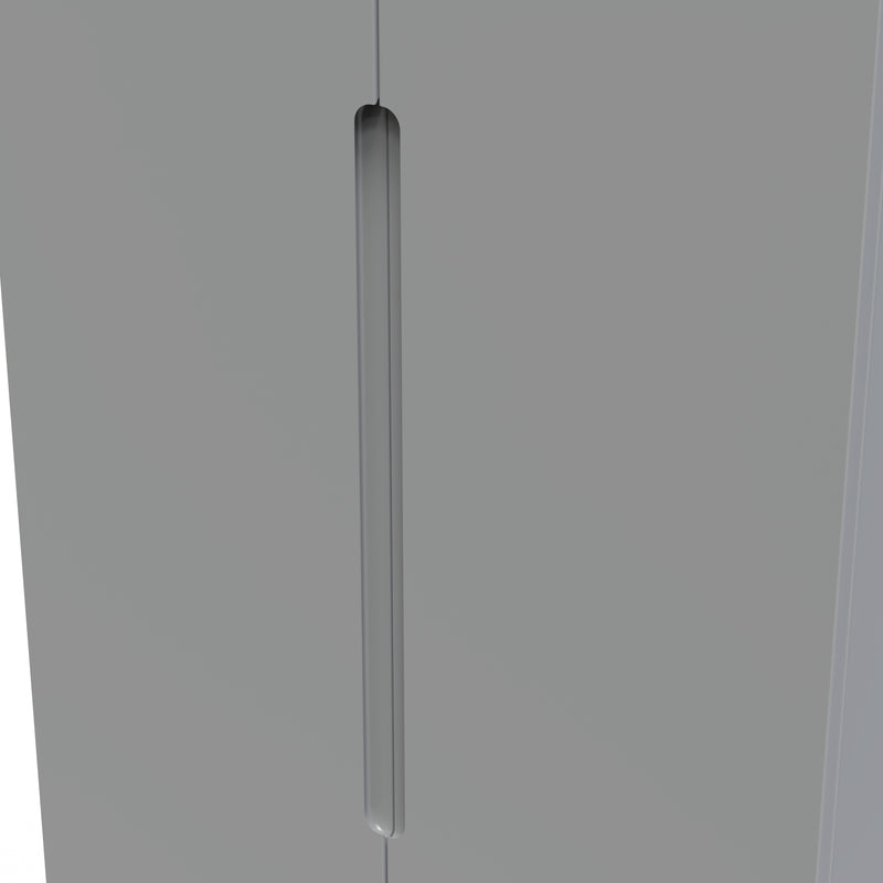 Milan Tall Double Wardrobe in Dusk Grey - Ready Assembled