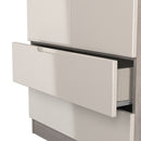 Cannes Ready Assembled 2 Door 2 Drawer Wardrobe in Kashmir Gloss & Grey Oak