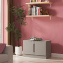 Milan Compact 2 Door TV & Media Unit in Dusk Grey - Ready Assembled