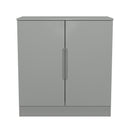 Milan 2 Door Cabinet in Dusk Grey - Ready Assembled