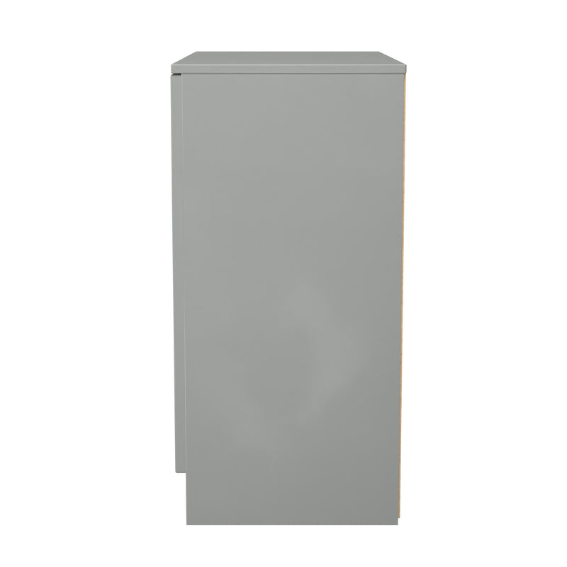 Milan 2 Door Cabinet in Dusk Grey - Ready Assembled