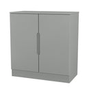 Milan 2 Door Cabinet in Dusk Grey - Ready Assembled