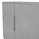 Milan 2 Door Cabinet in Dusk Grey - Ready Assembled