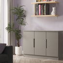 Milan 3 Door Sideboard in Dusk Grey - Ready Assembled