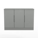 Milan 3 Door Sideboard in Dusk Grey - Ready Assembled
