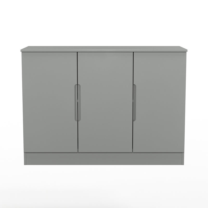 Milan 3 Door Sideboard in Dusk Grey - Ready Assembled