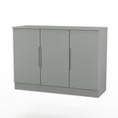 Milan 3 Door Sideboard in Dusk Grey - Ready Assembled