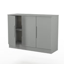 Milan 3 Door Sideboard in Dusk Grey - Ready Assembled