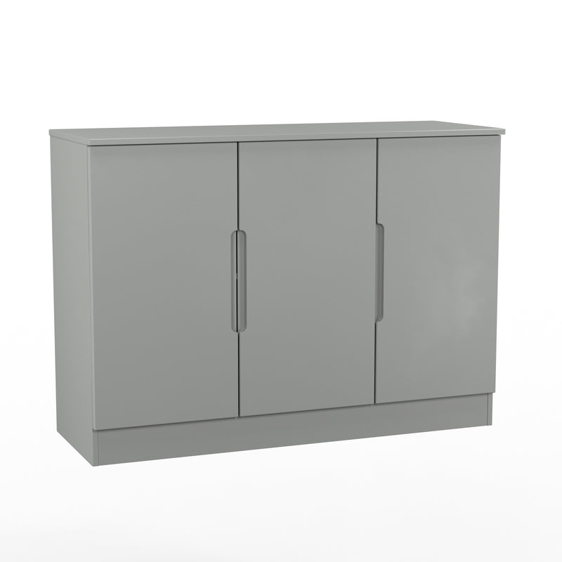 Milan 3 Door Sideboard in Dusk Grey - Ready Assembled