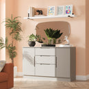 Milan 2 Door 3 Drawer Sideboard in Dusk Grey - Ready Assembled