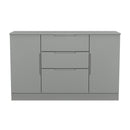 Milan 2 Door 3 Drawer Sideboard in Dusk Grey - Ready Assembled