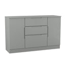 Milan 2 Door 3 Drawer Sideboard in Dusk Grey - Ready Assembled