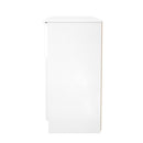 Milan 4 Door 1 Drawer Wide Unit in White Gloss & White Matt - Ready Assembled