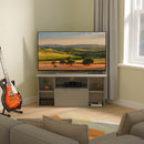 Milan Corner TV Unit in Dusk Grey - Ready Assembled