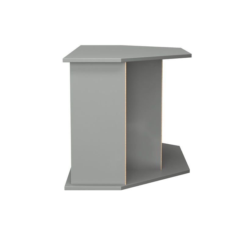 Milan Corner TV Unit in Dusk Grey - Ready Assembled