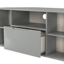 Milan Corner TV Unit in Dusk Grey - Ready Assembled